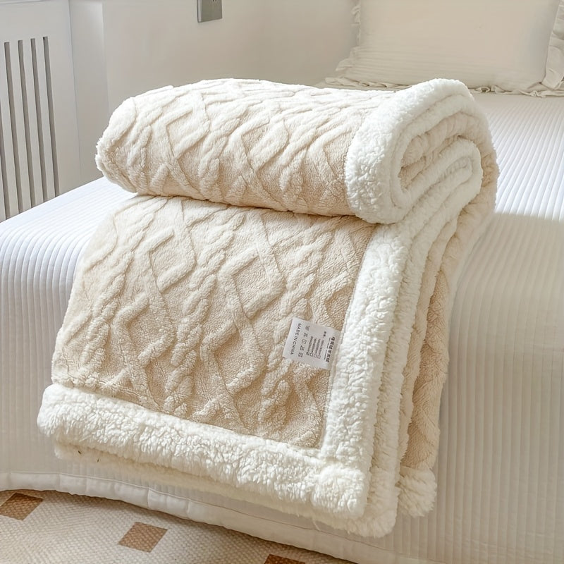Reversible Fleece Blanket - Cozy Warm Comfort