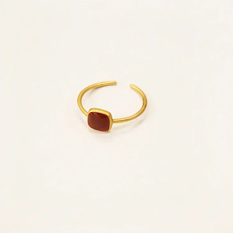 Elvira - Vintage Enamel Ring for Women