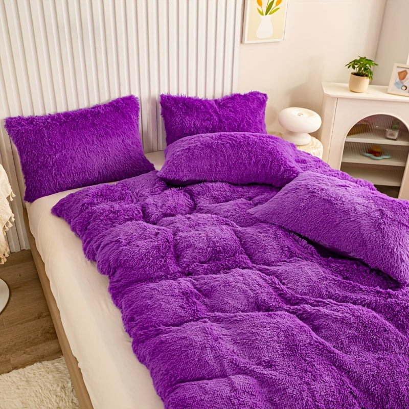 Ultra-Soft Plush Duvet Cover Set - Zipped