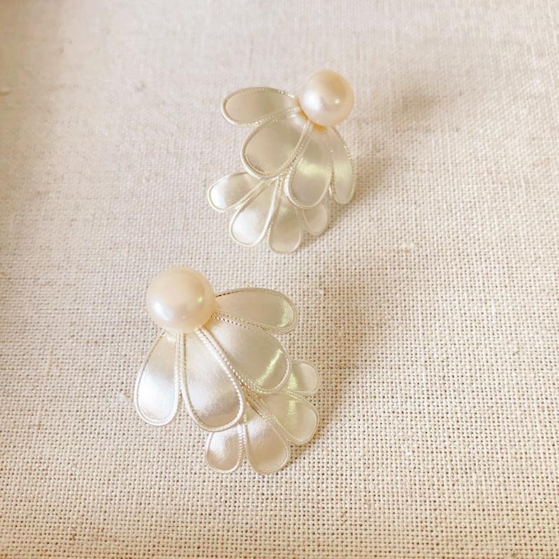 Lunara - Double Flower Stud Earrings for Women
