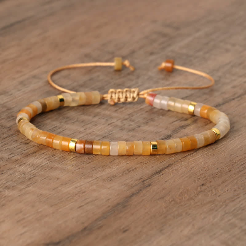 Seraphina - Braided Natural Stone Bead Bracelet for Women