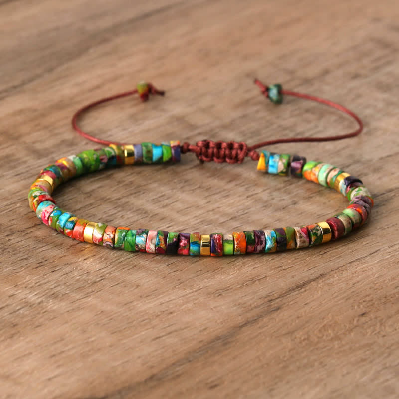 Seraphina - Braided Natural Stone Bead Bracelet for Women