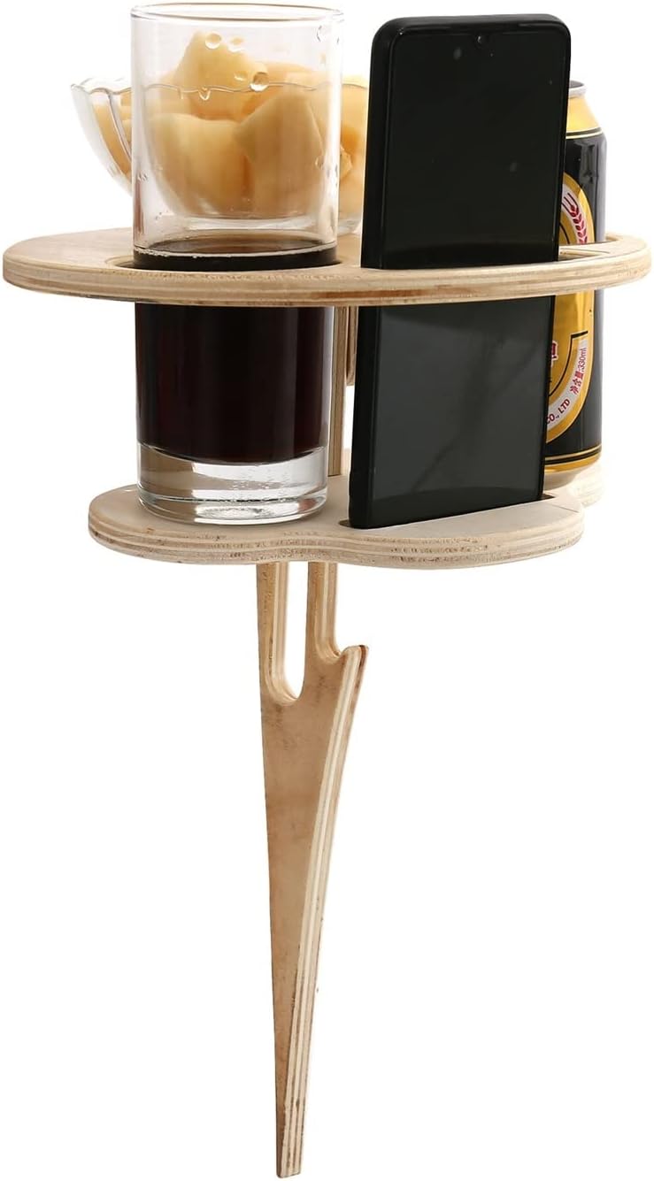 WineGlow - Double Portable Wine Table