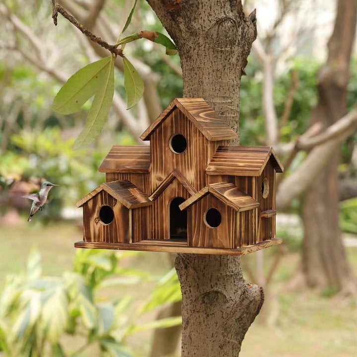 NatureNest - Handmade Wooden Birdhouse