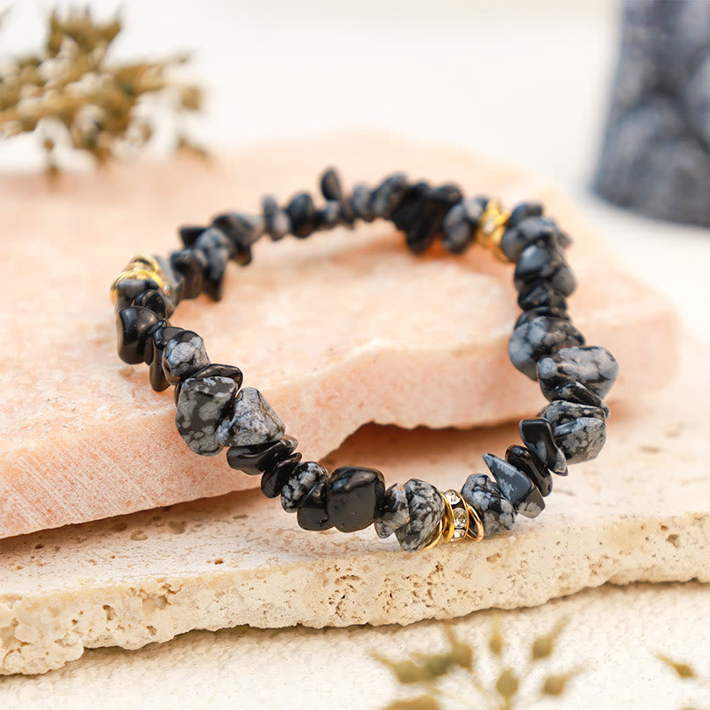 Natural Stone - Crystal Bead Bracelet