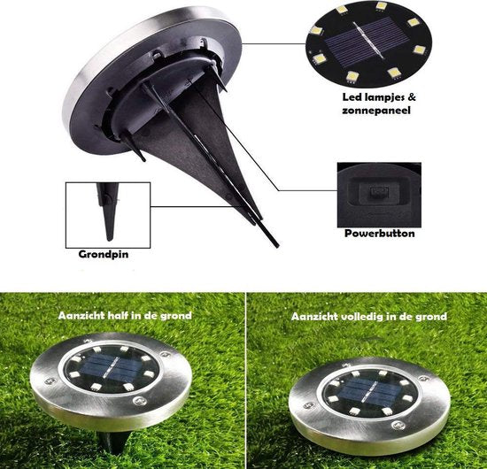 Wireless LED Solar Garden Lamps Deluxe