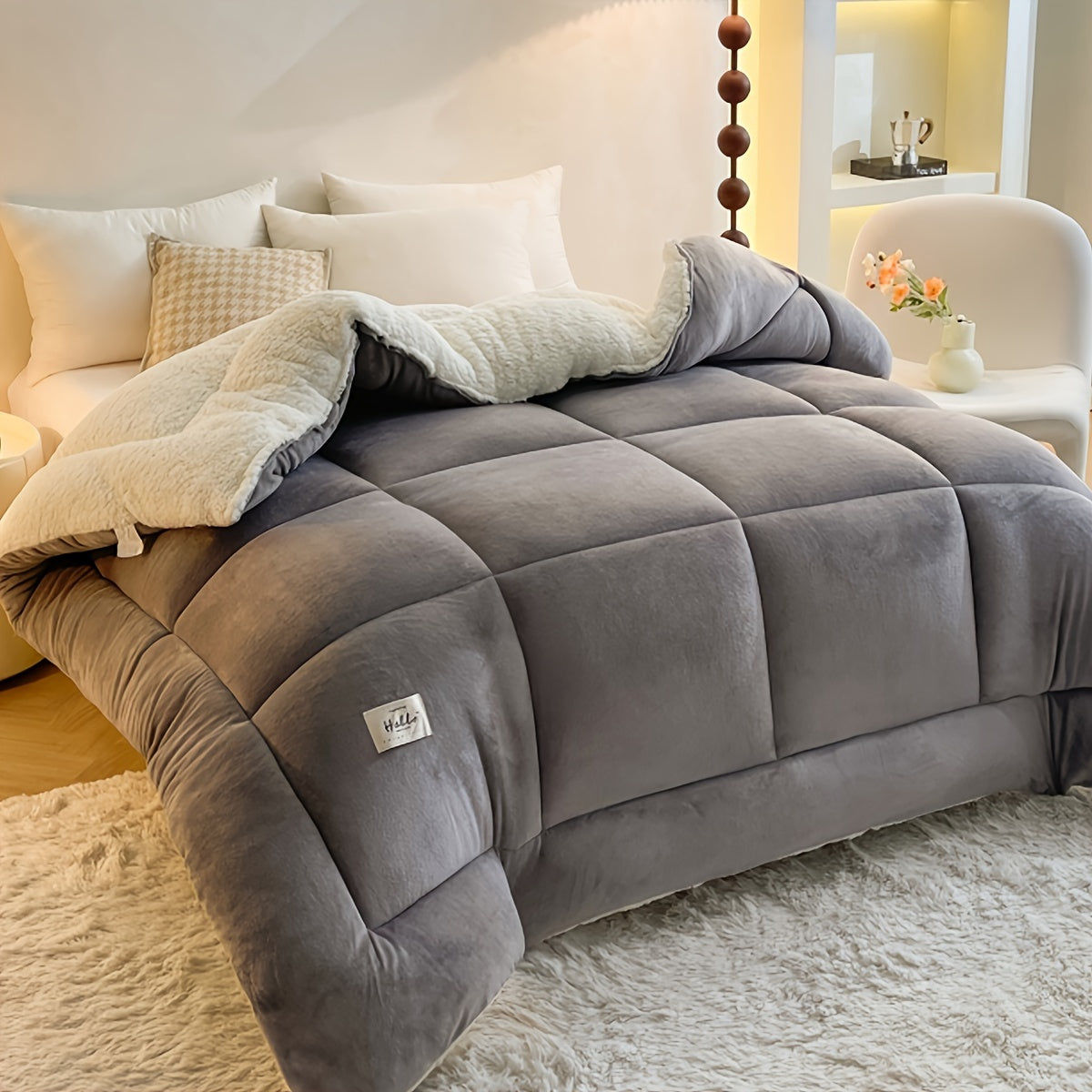 Cabin Sherpa Fleece Comforter - Cozy Warm