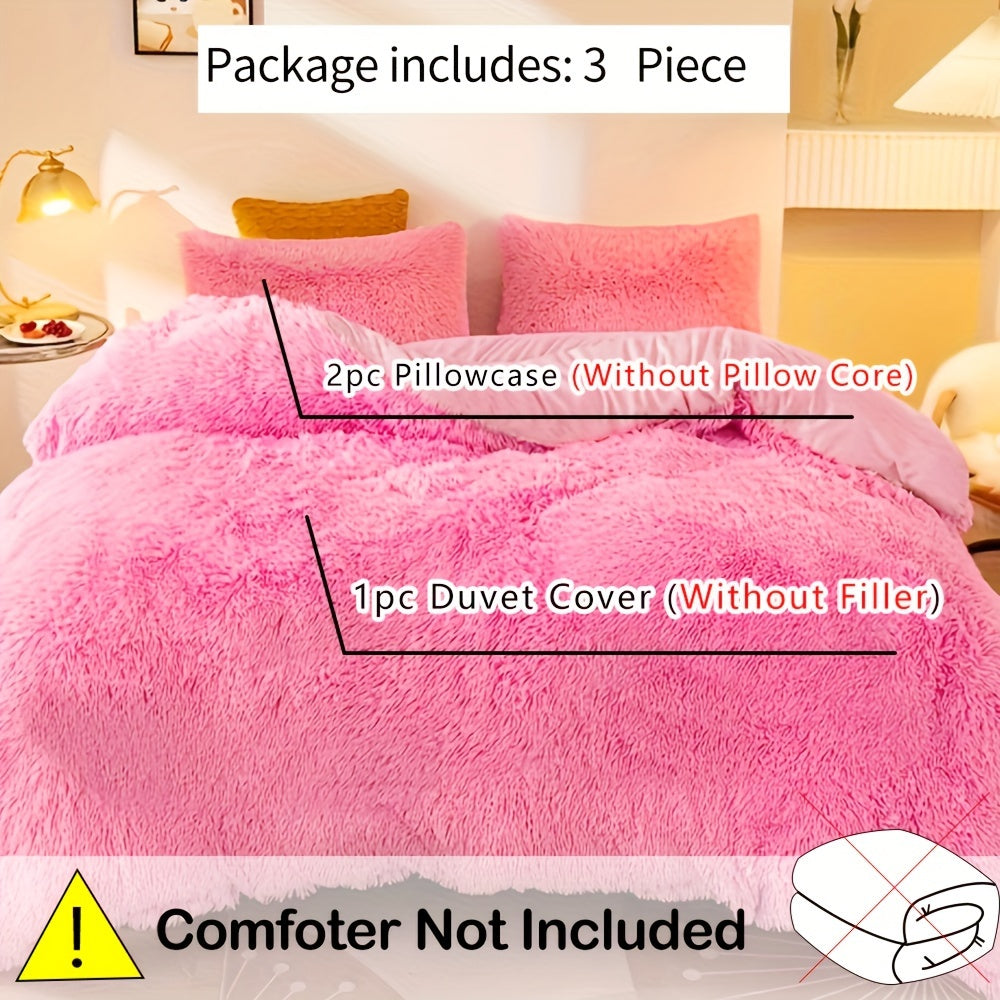 Luxe Velvet Duvet Cover Set - Soft Comfort