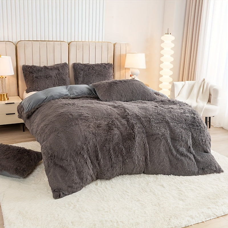 Ultra-Soft Plush Duvet Cover Set - Zipped