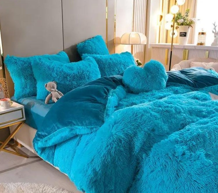 Plush Duvet Cover - Zip & Corner Ties