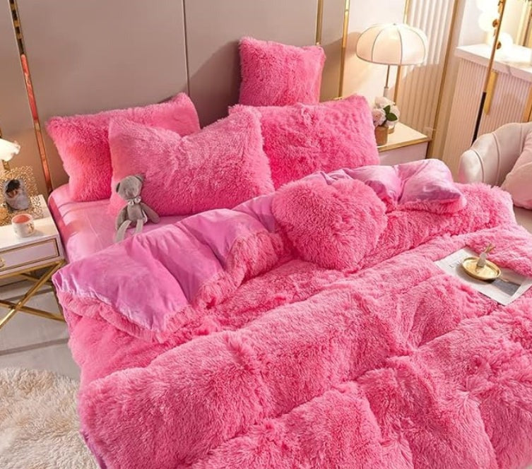 Plush Duvet Cover - Zip & Corner Ties