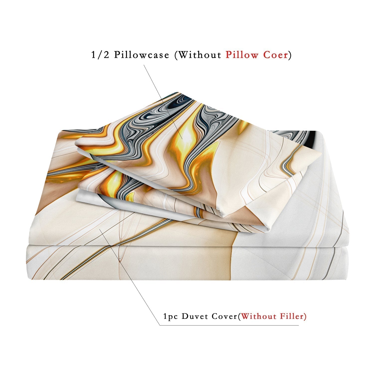 Artistic Duvet Cover Set - Vibrant Bedroom