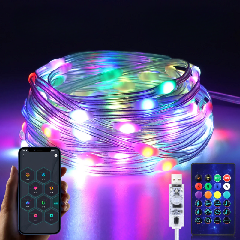 Jubilace - Connected RGBIC Fairy Lights for Christmas and Parties