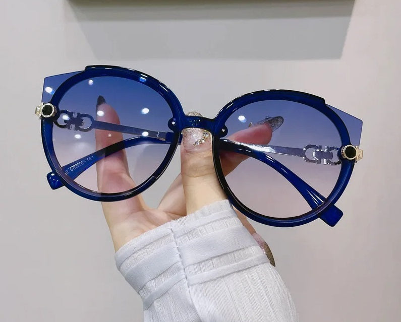 Patty Eyewear - Round Vintage Sunglasses with UV Protection