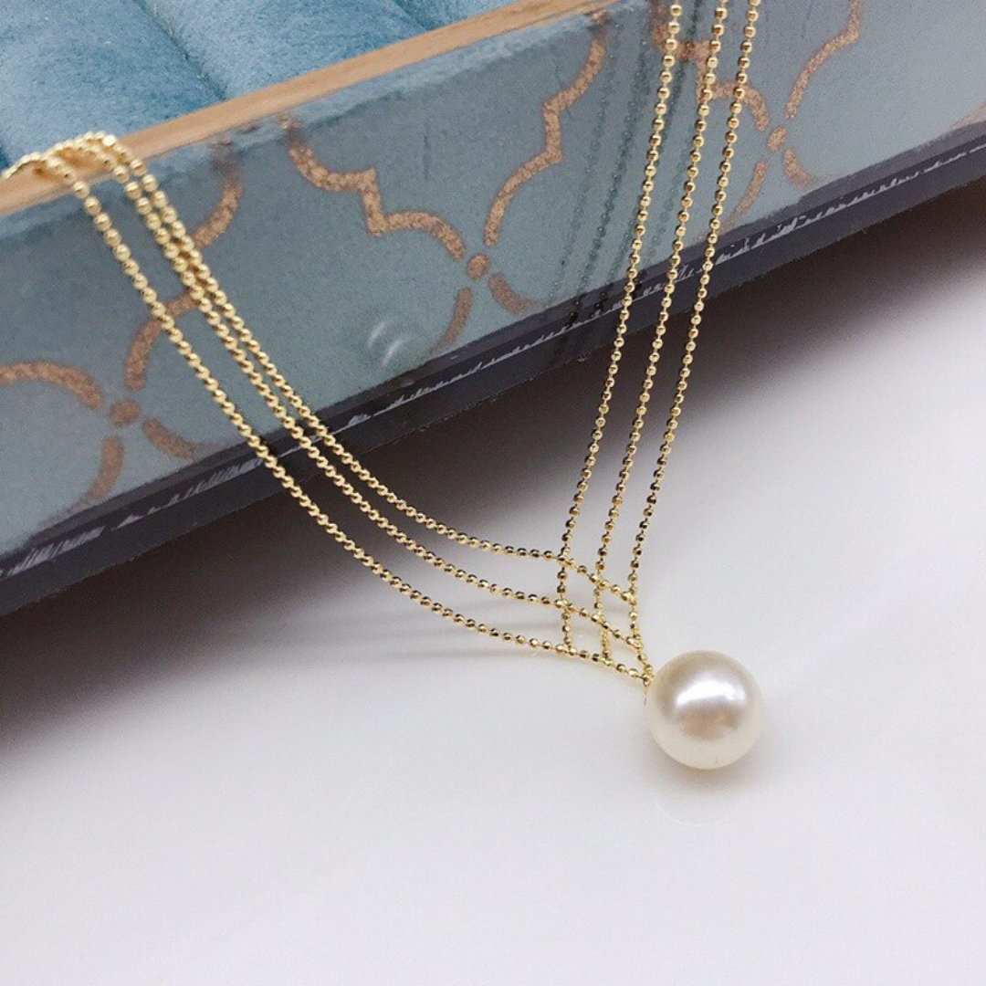 PearlGlow Necklace - Elegant Woven Pearl Jewelry