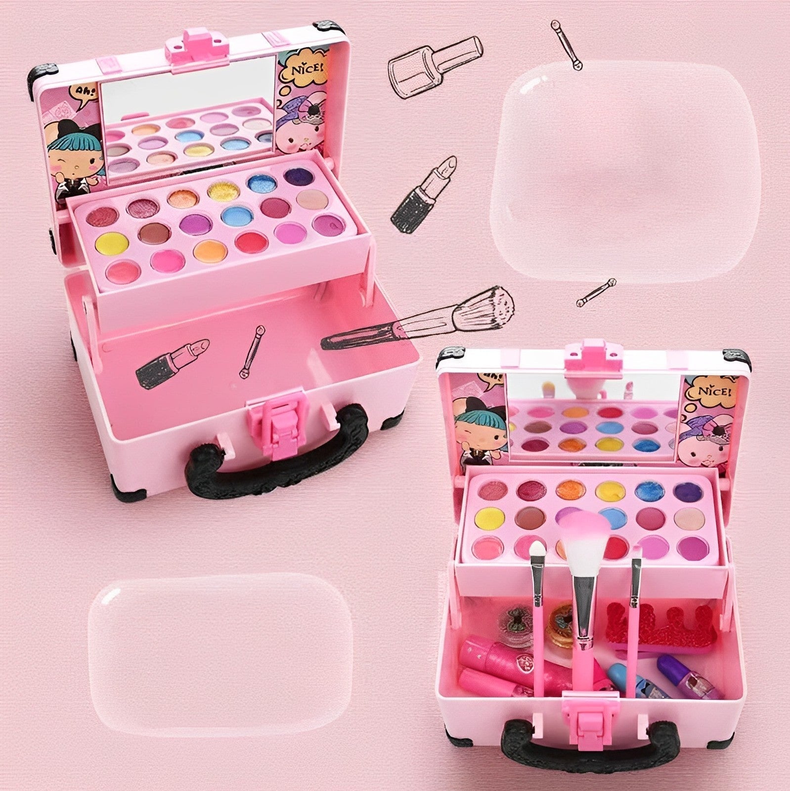 LittleGlam Set - Washable Kids Make-up Kit