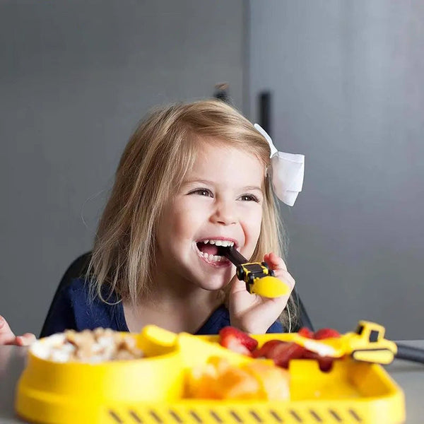 ConstructoFork Fun Bulldozer Kids Cutlery Set