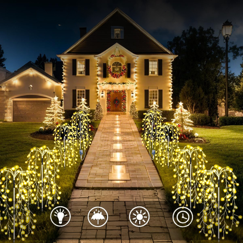 IllumiNuit Solar - Firework Solar String Lights for Outdoors