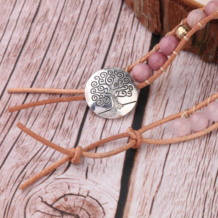 Amoria Rose Quartz Wrap Bracelet