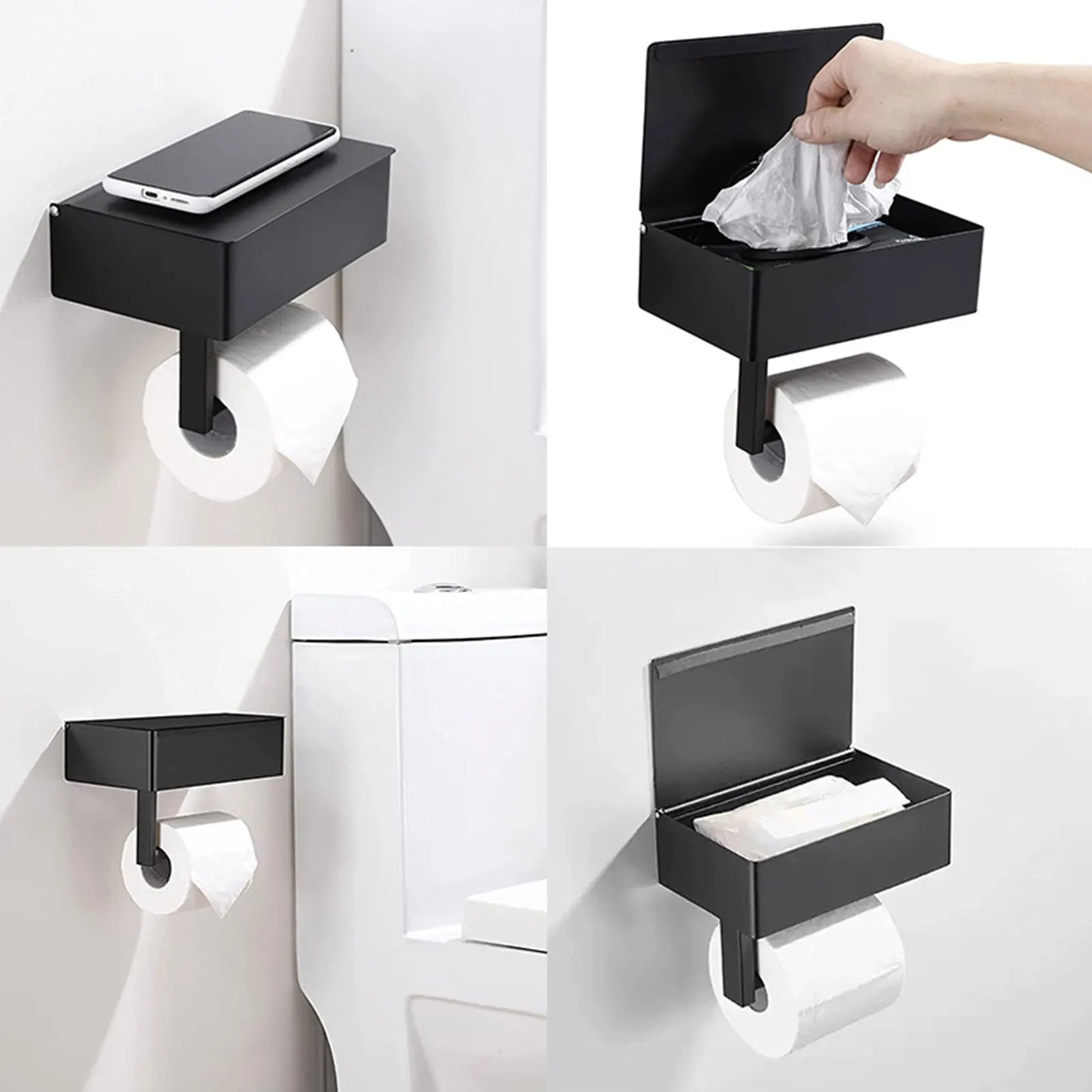 Bibbie - Modern Metal Toilet Paper Holder