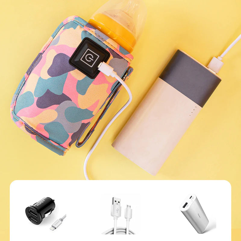 Portable USB Bottle Warmer - Travel Baby Milk Heater