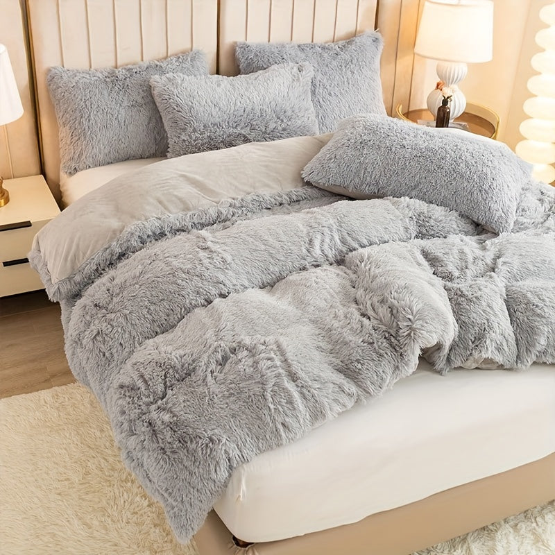 Ultra-Soft Plush Duvet Cover Set - Zipped