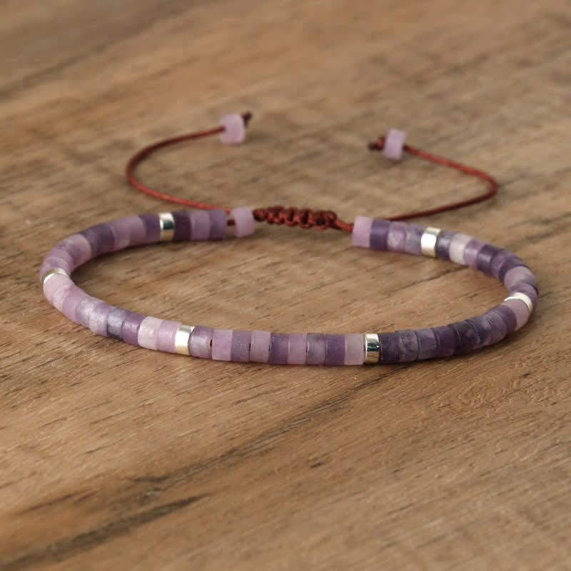Seraphina - Braided Natural Stone Bead Bracelet for Women