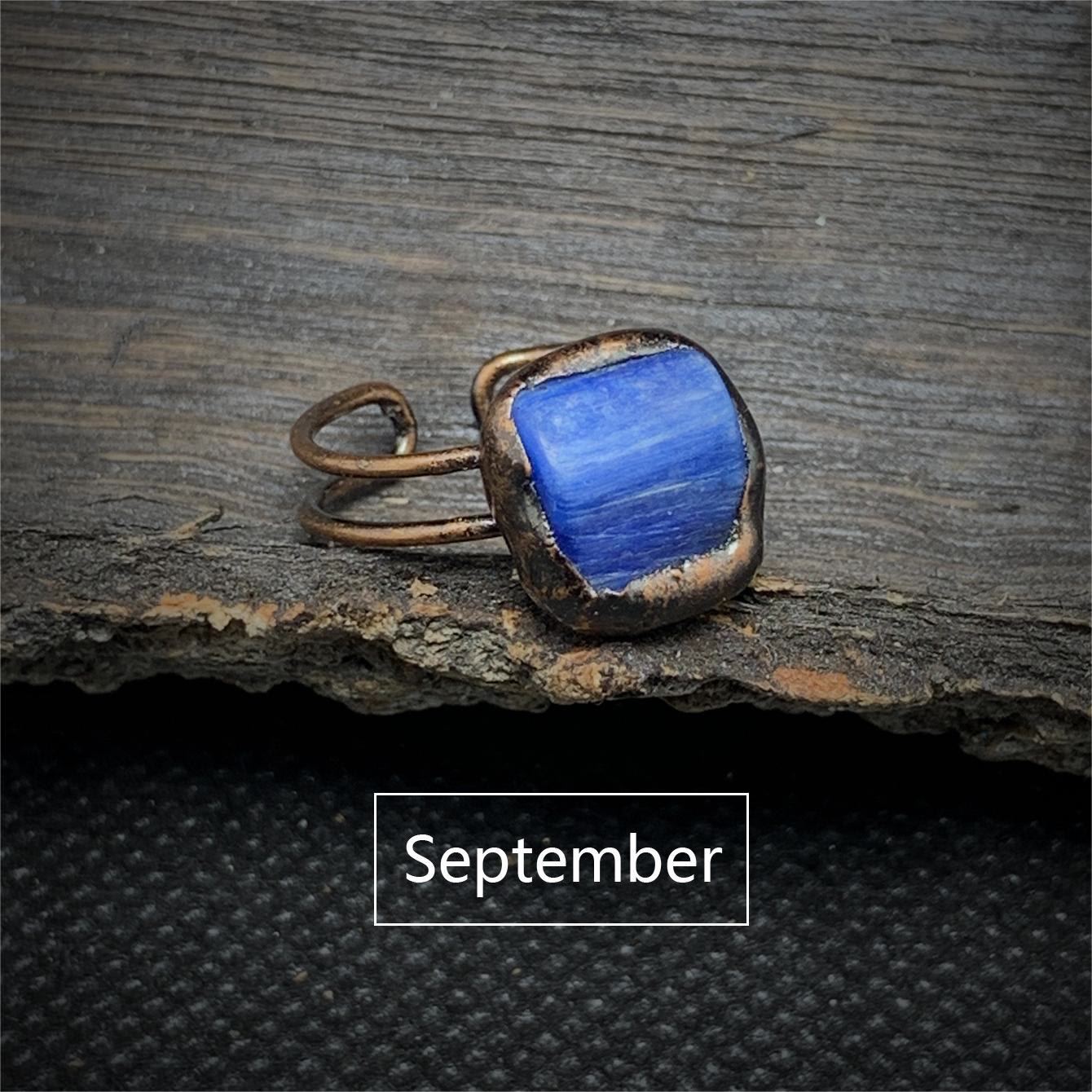 Selina - Natural Raw Birthstone Ring for Women
