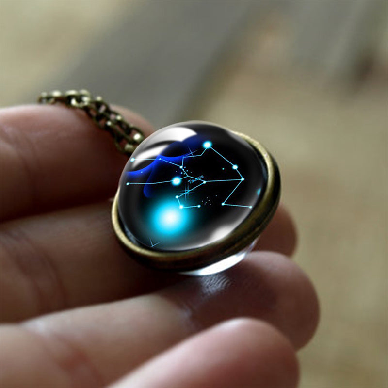 Sofia - Glass 12 Zodiac Protective Pendant