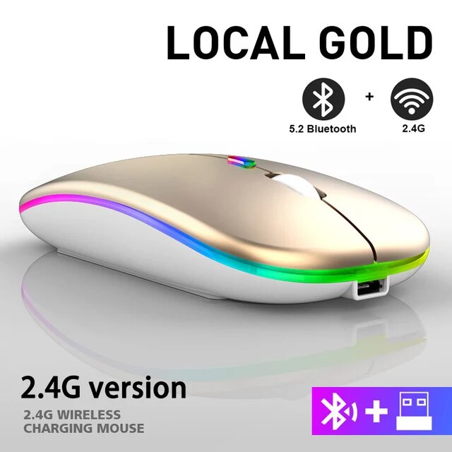 LuxeClick - Wireless Rechargeable Bluetooth Mouse