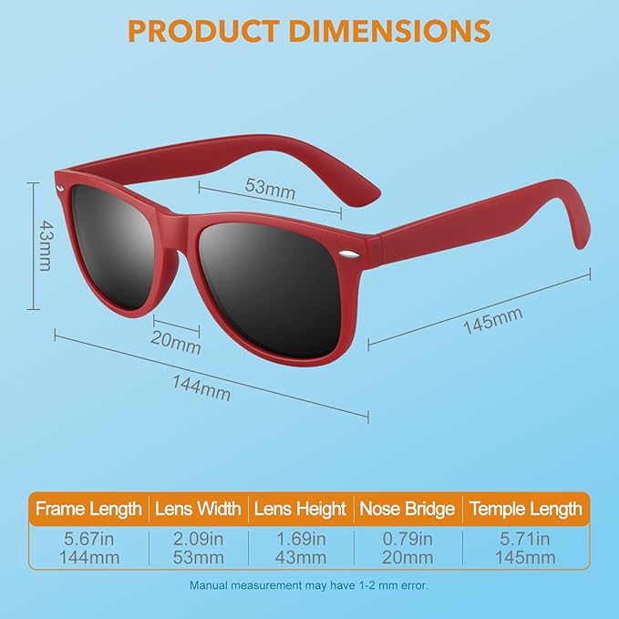 Jamie - 80s Retro Polarized Sunglasses for Men