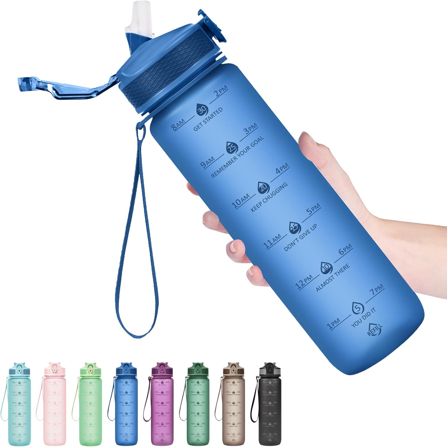 HydraBoost - Motivational Water Bottle (900ml)