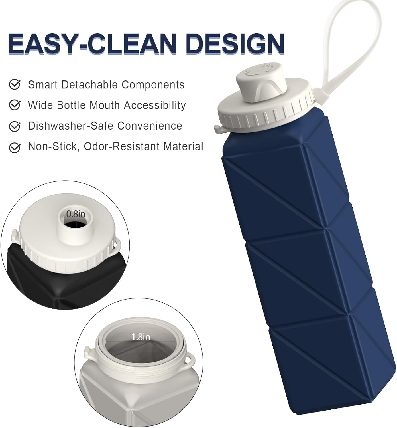 FlexiBottle - Collapsible Silicone Bottle (610ml)
