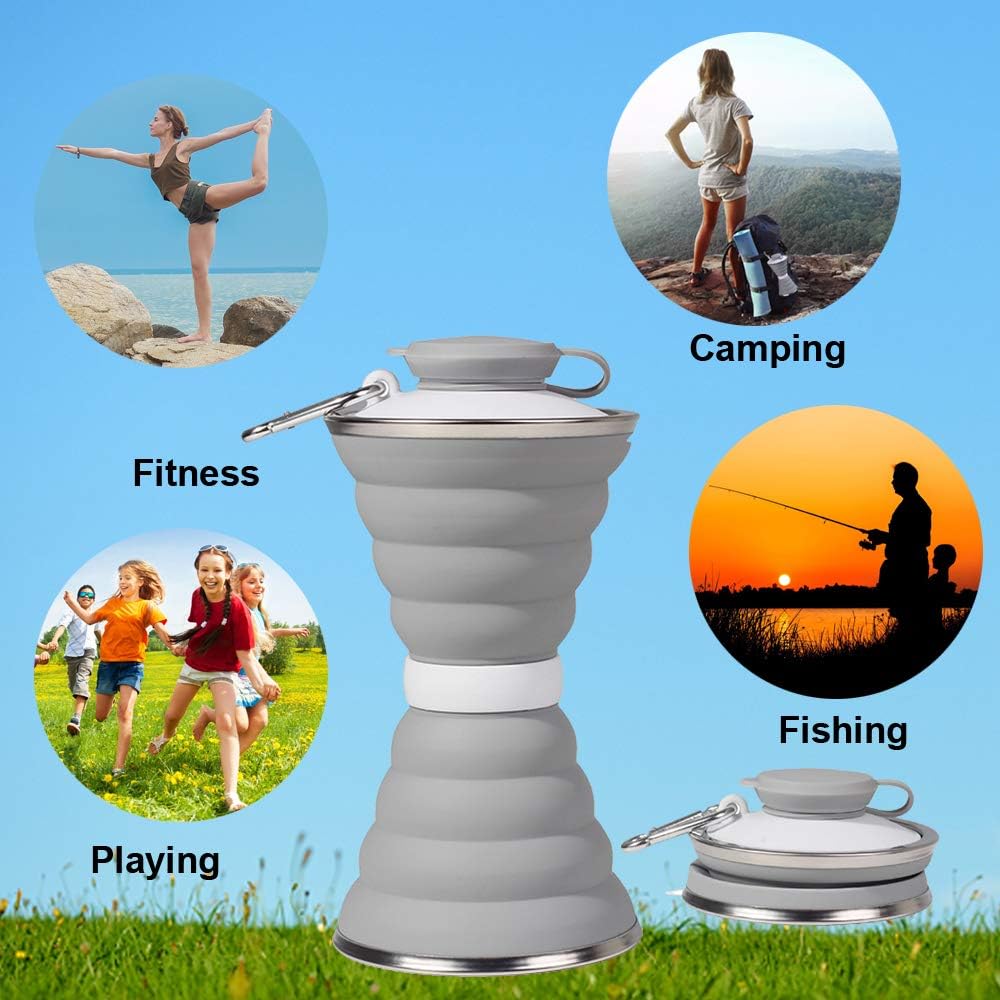 HydroFold - Collapsible Water Bottle with Clip