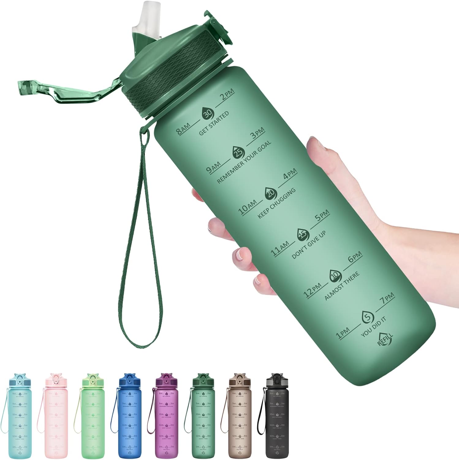 HydraBoost - Motivational Water Bottle (900ml)