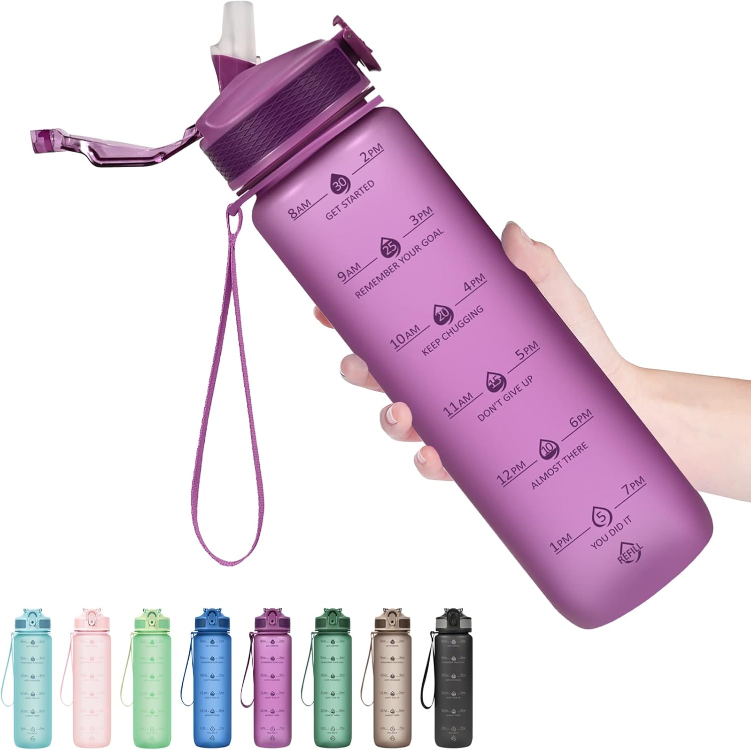 HydraBoost - Motivational Water Bottle (900ml)