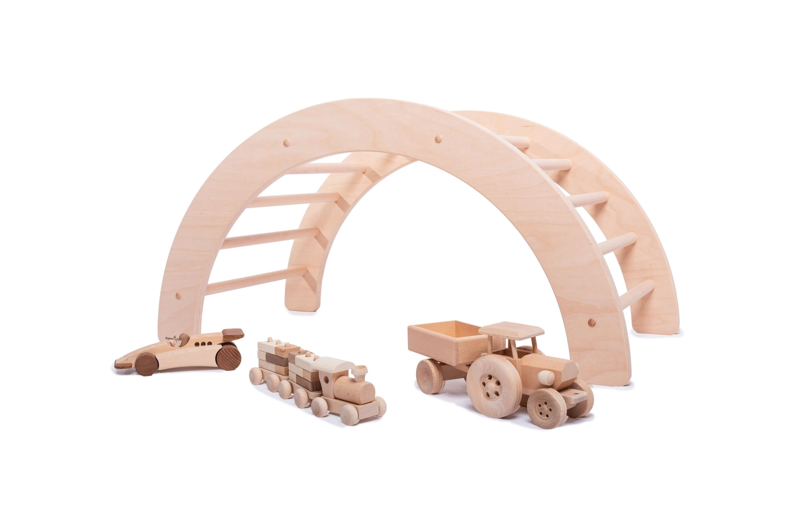 ClimbingArc Kids Toy - Wooden Climbing Frame for Active Play