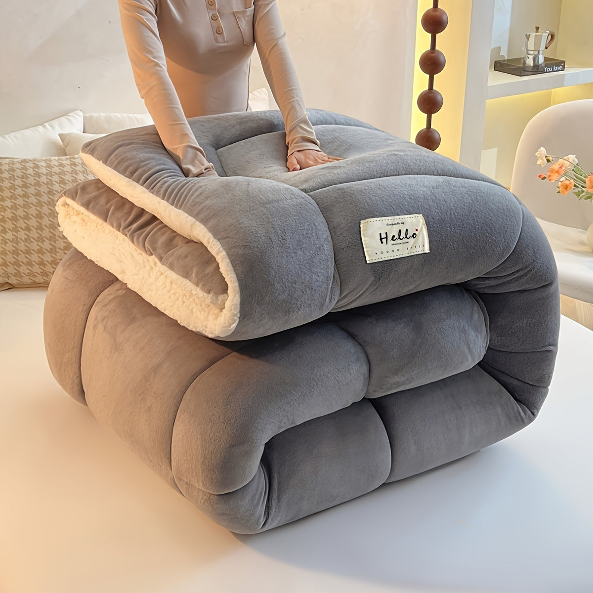 Cabin Sherpa Fleece Comforter - Cozy Warm