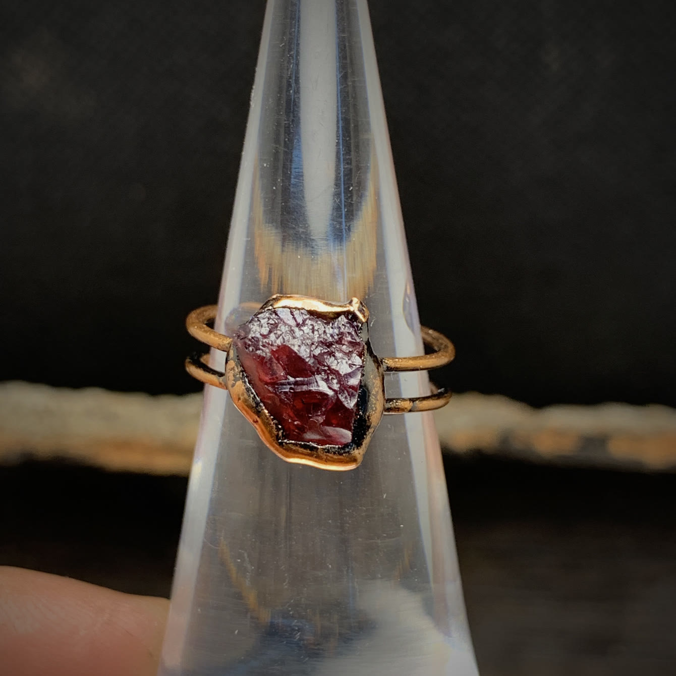 Selina - Natural Raw Birthstone Ring for Women