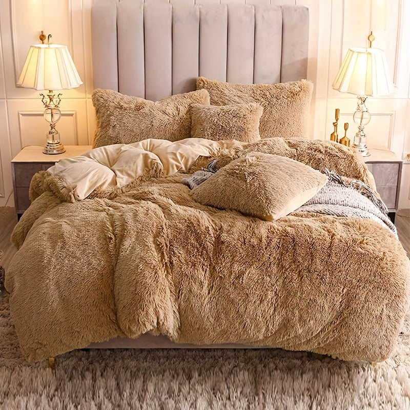Ultra-Soft Plush Duvet Cover Set - Zipped