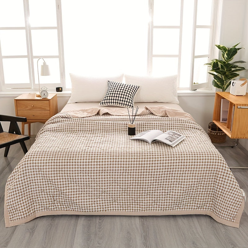 Preppy Plaid Summer Blanket - Cool Nights