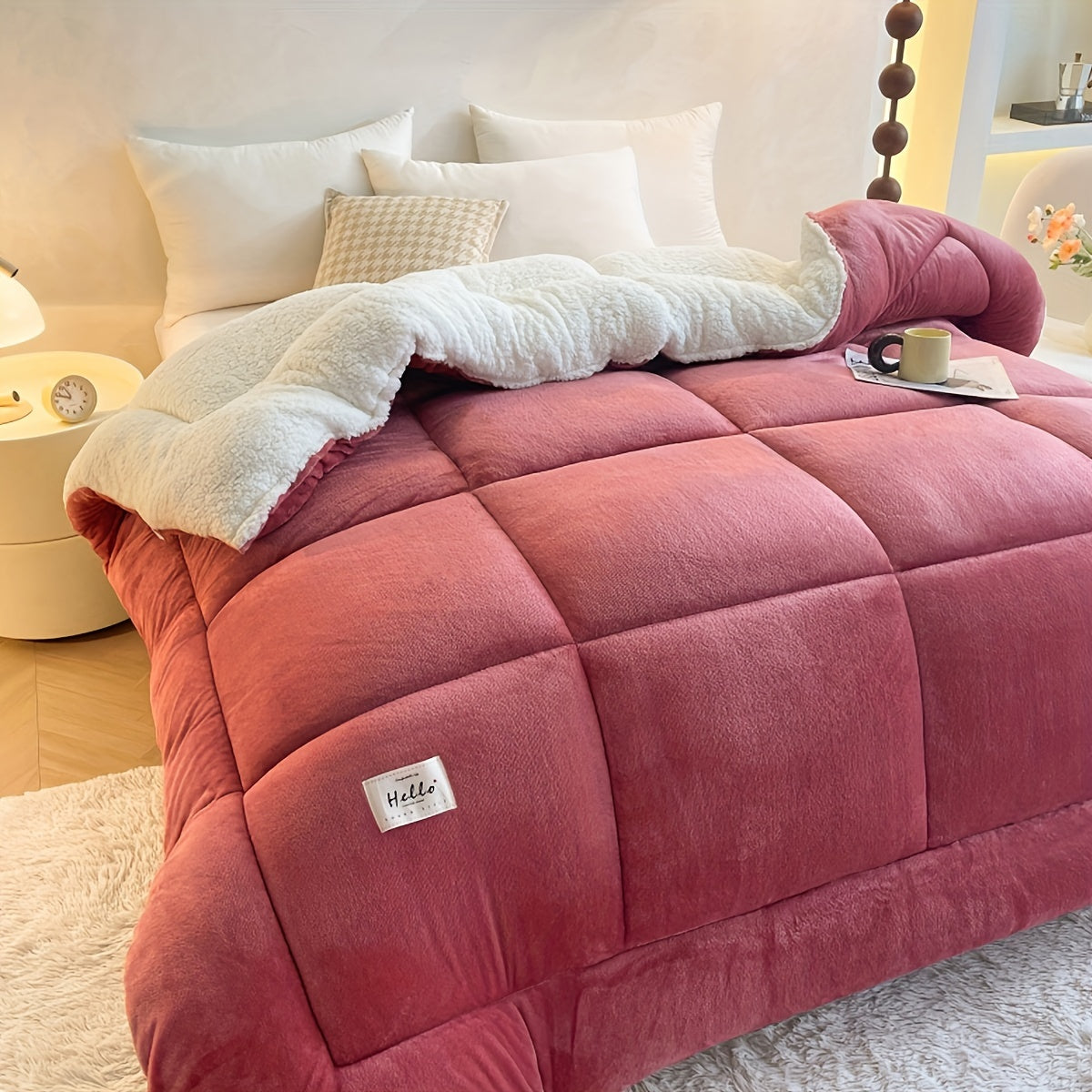 Cabin Sherpa Fleece Comforter - Cozy Warm