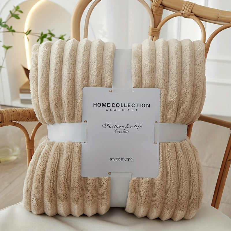 Flannel Polyester Blanket - Comfort & Warmth