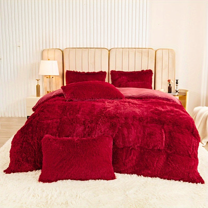 Ultra-Soft Plush Duvet Cover Set - Zipped