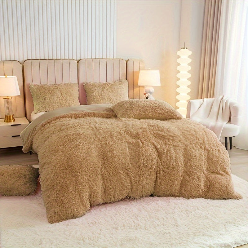 Ultra-Soft Plush Duvet Cover Set - Zipped