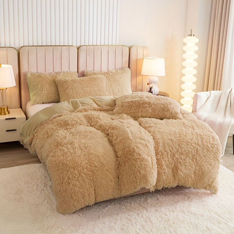 Ultra-Soft Plush Duvet Cover Set - Zipped
