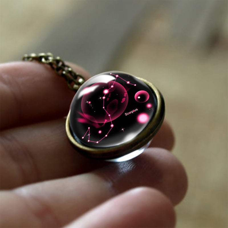 Sofia - Glass 12 Zodiac Protective Pendant
