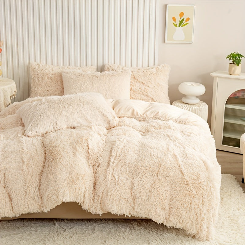 Ultra-Soft Plush Duvet Cover Set - Zipped