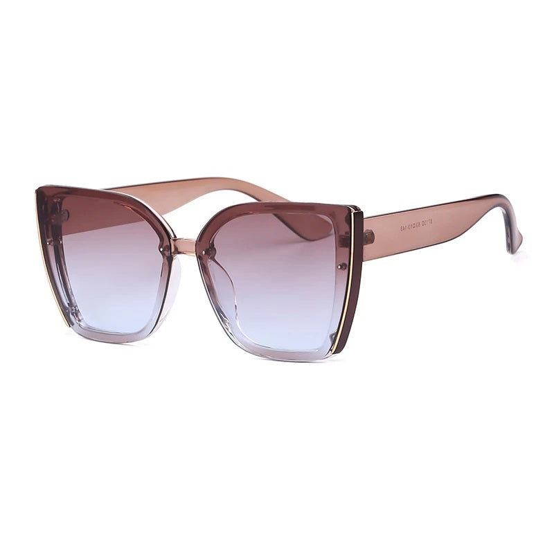 BillieShade - Square Retro Cat-Eye Sunglasses with UV Protection