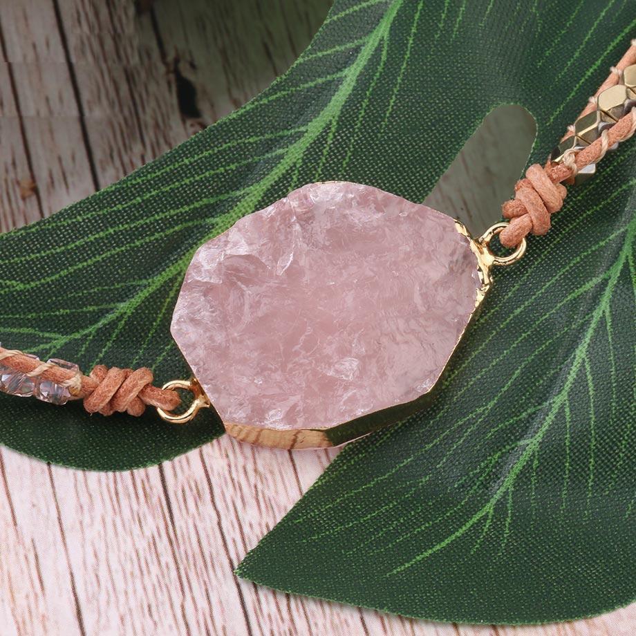 Amoria Rose Quartz Wrap Bracelet